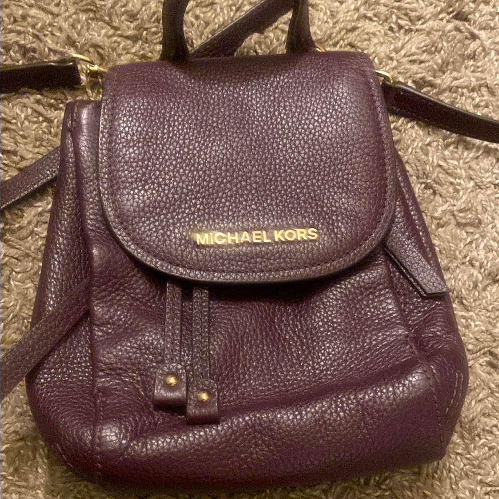 Michael Kors Purple Leather crossbody